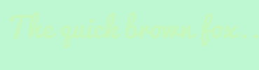 Image with Font Color C6F8BD and Background Color BDF8D2